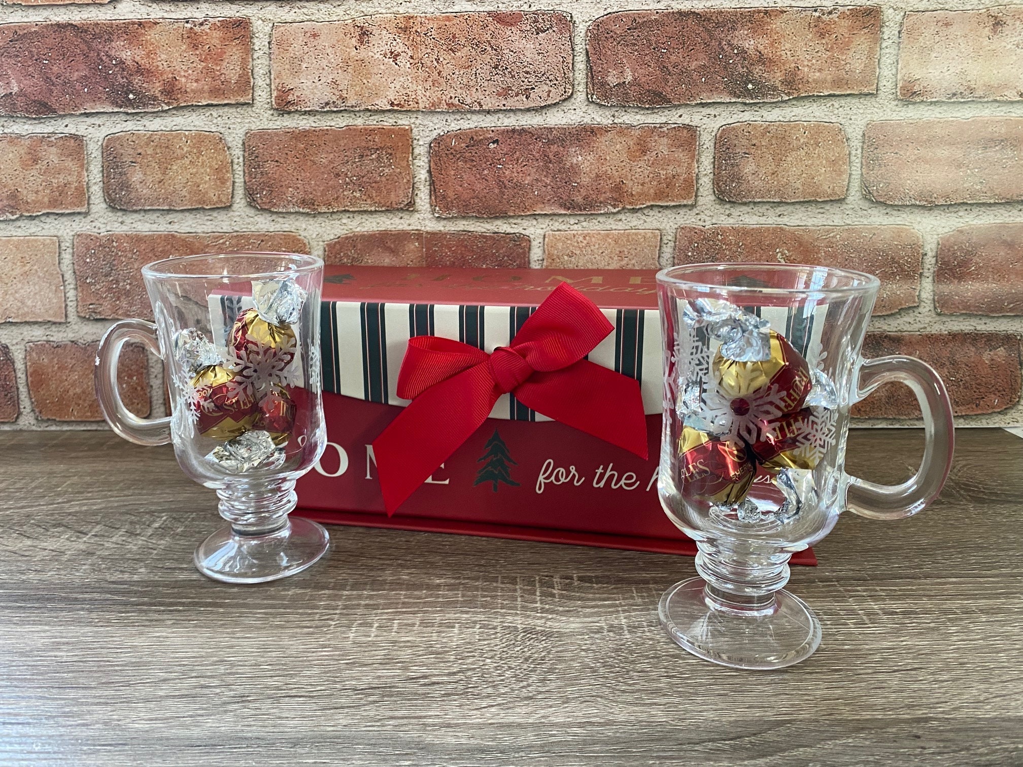 Set of Four Glass Hot Toddy Mugs - Free Shipping!