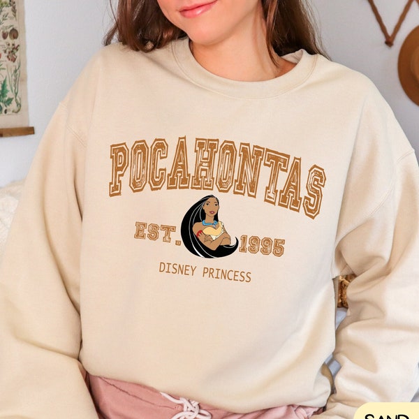 Disney Pocahontas Sweater, Disney Princess Pocahontas Sweatshirt, Disney Sweater For Women, Disney Character Sweatshirt, Disney World Hoodie