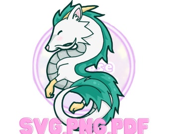 Archivos de corte de impresión de dragón de río