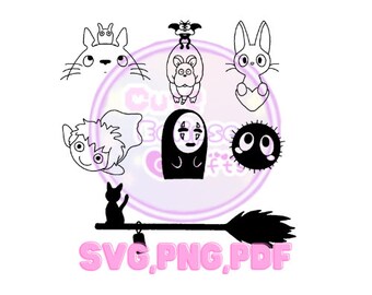 Paquete de anime svg