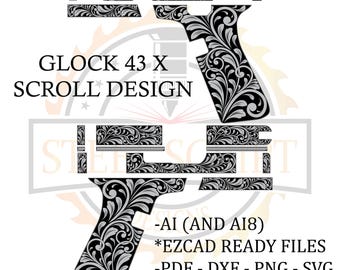 Glock 43 X Scroll Design