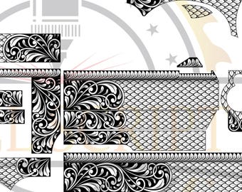 Ruger GP 100 4in, 6in laser engraving design