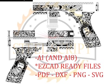 Glock 19 Gen 4 Emiliano Zapata Design