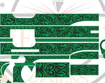 Colt 1911 Government filigree scroll design