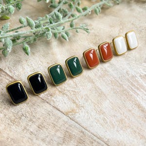 Embossed Studs, Handmade Clay Earrings, Polymer Clay studs, Statement Jewelry, Clay Jewelry, Gifts for her
