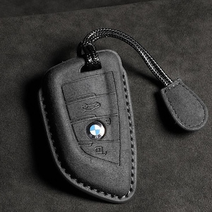Etui clé BMW G20 ET G21 / 3 et 4 boutons cuir alcantara, BMW Key Pouch