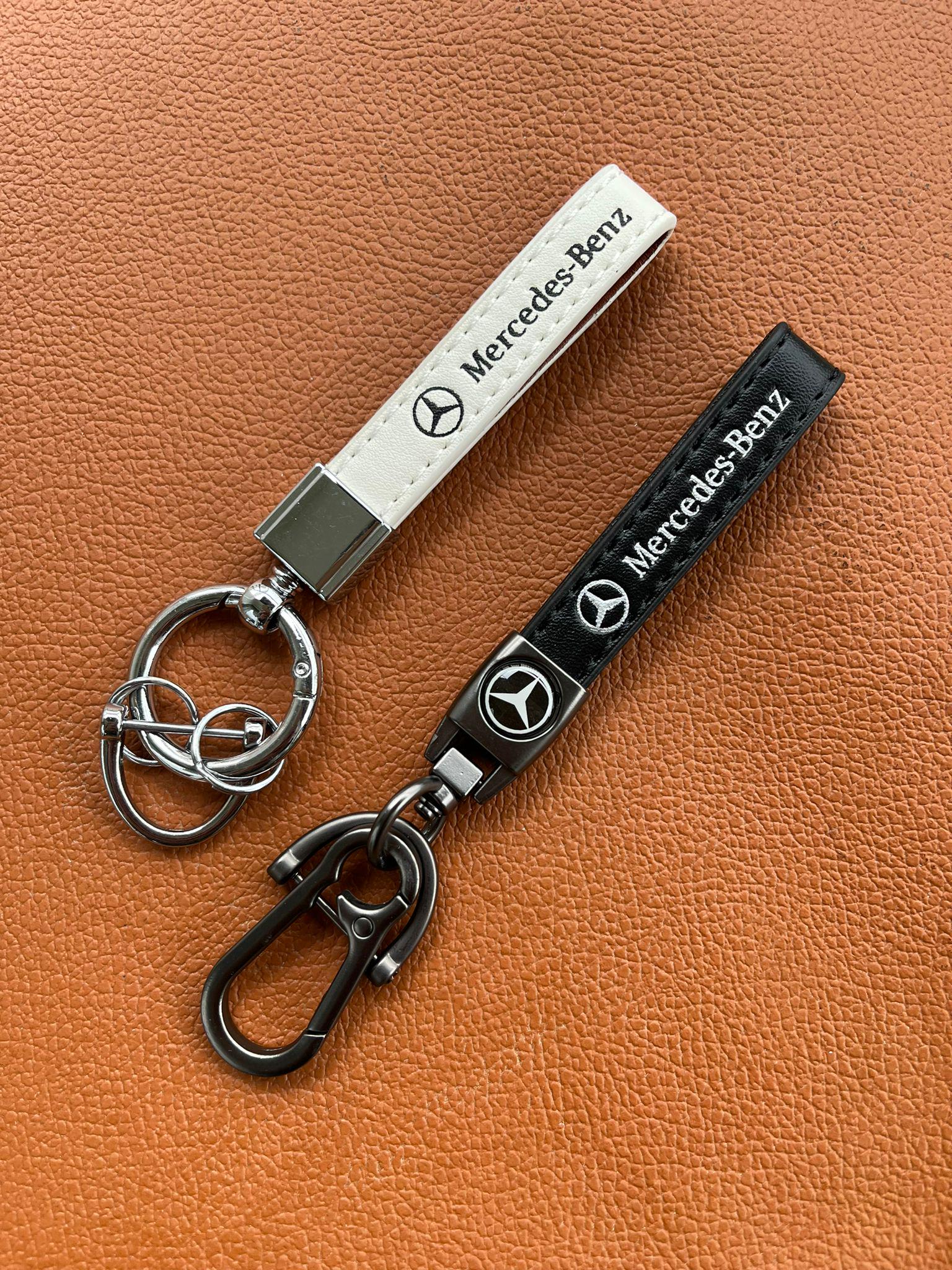 YINEOR Leather Key Fob Cover For Mercedes Benz – Protective, Stylish, Easy Install