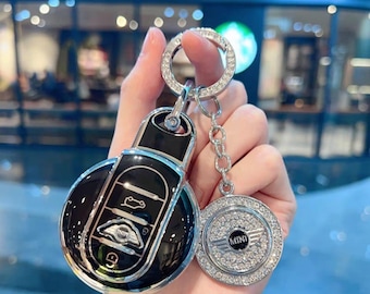 Mini Cooper Key Fob Cover 3 Button , 3 Door/ 5 Door F54 F55 F56 F57 F60 Mini Cooper Accessories, mini Cooper key Chain , Mini Cooper gift