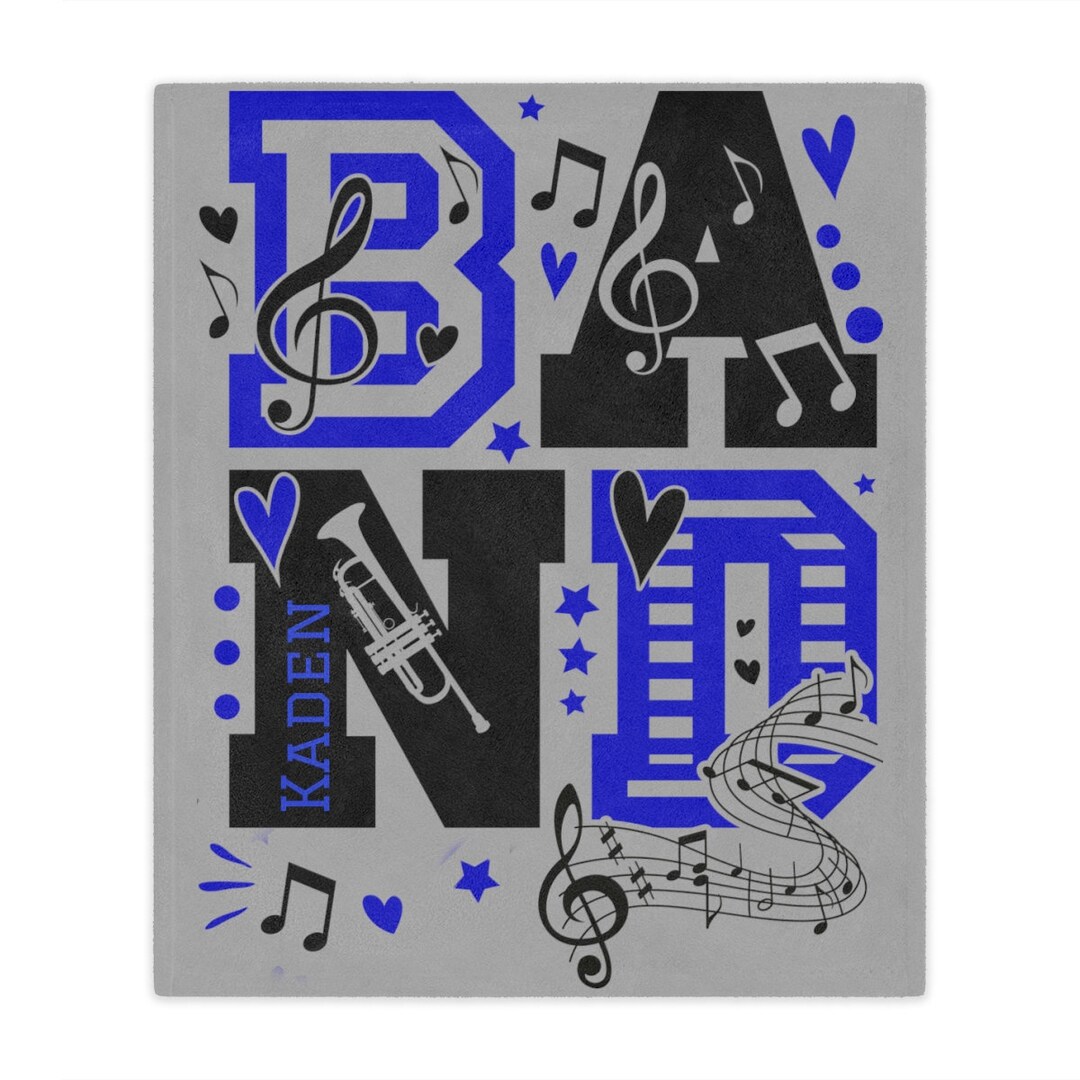 Personalized Marching Band Blanket, Band Blanket, Band Blanket, Band