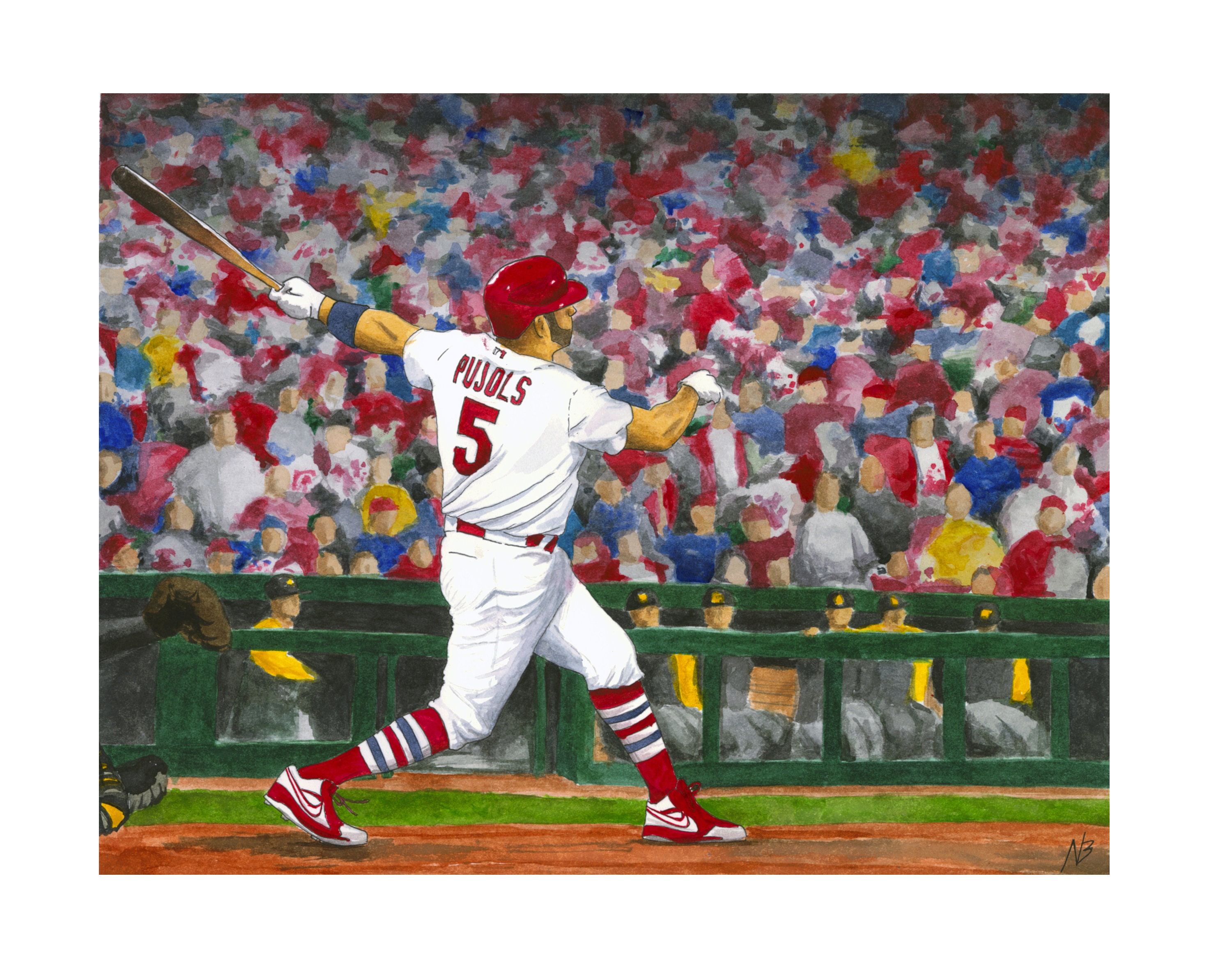 Adam Wainwright, Albert Pujols, & Yadier Molina St. Louis Cardinals 8 x  10 Baseball Photo - Dynasty Sports & Framing