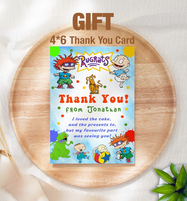 Editable Rugrats Birthday Invitation Template Printable Etsy