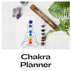 Chakra Planner Workbook PDF Print off or Edit on Canva 58 Pages