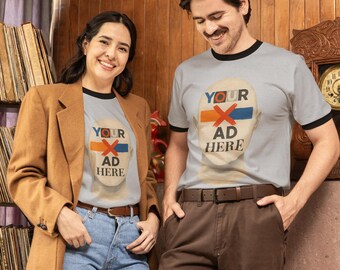 Funny Retro Ringer T-Shirt, Sarcastic Humor Cotton Apparel