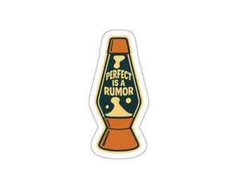 Lava Lamp, Personalized Die-Cut Stickers: Water-Resistant Matte Vinyl (Outdoor Use)