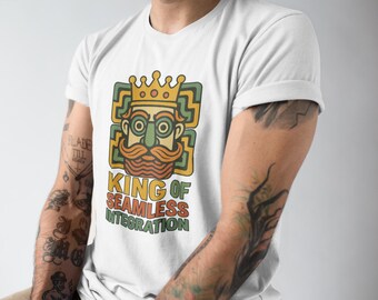 Retro Tech Circuit T-Shirt, King of Seamless Integration Graphic Tee