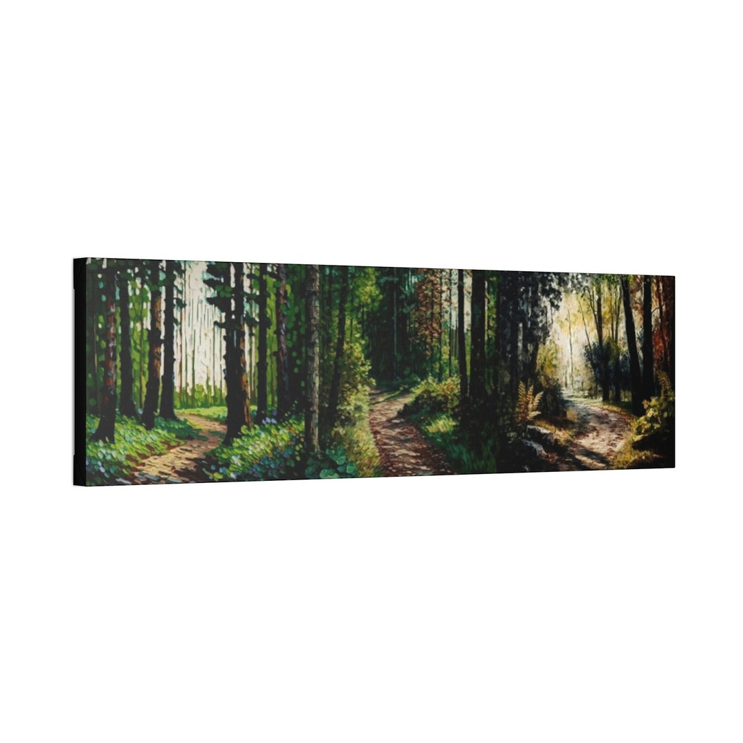 Forest Path Canvas Print: Frame, Nature Art - Etsy