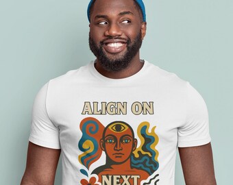 Align on Next Steps T Shirt, Retro Psychedelic Office Humor Tee