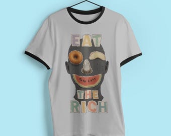 Funny Retro Ringer T-Shirt, Sarcastic Humor Apparel, Cotton Unisex Tee