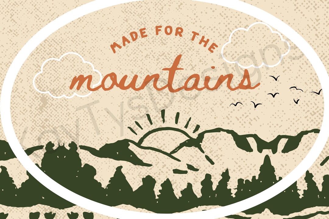Mountain Sticker Design - Etsy