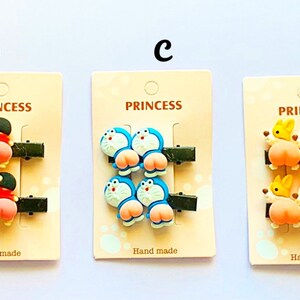 Kawaii Hair Clips, Carton Hair Clips, Butt Hair Clips, Hair Accessories