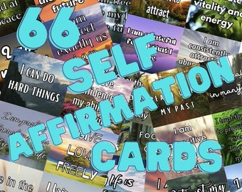 66 self affirmation cards