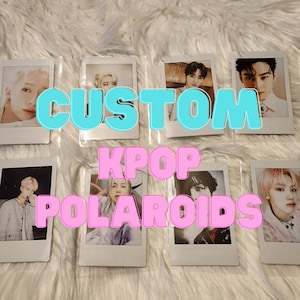 Polaroids Kpop personnalisés mini-taille