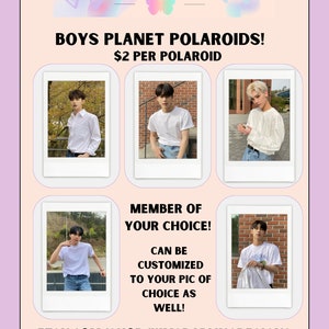 Boys Planet Top 18 Polaroids
