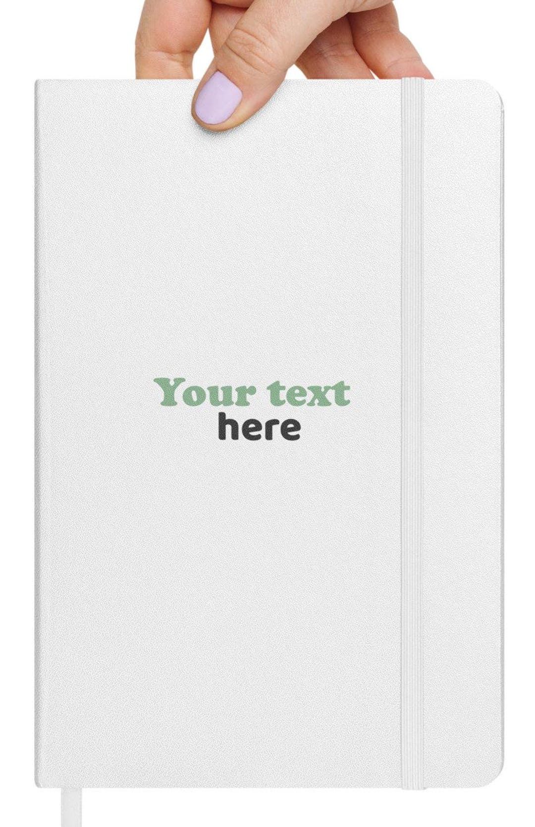 Custom Notebook With Your Logo or Text, Custom Logo Notebooks - Etsy