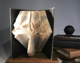 Winter Tree Folded Book Art