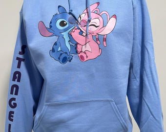Stitch and angel hoodie