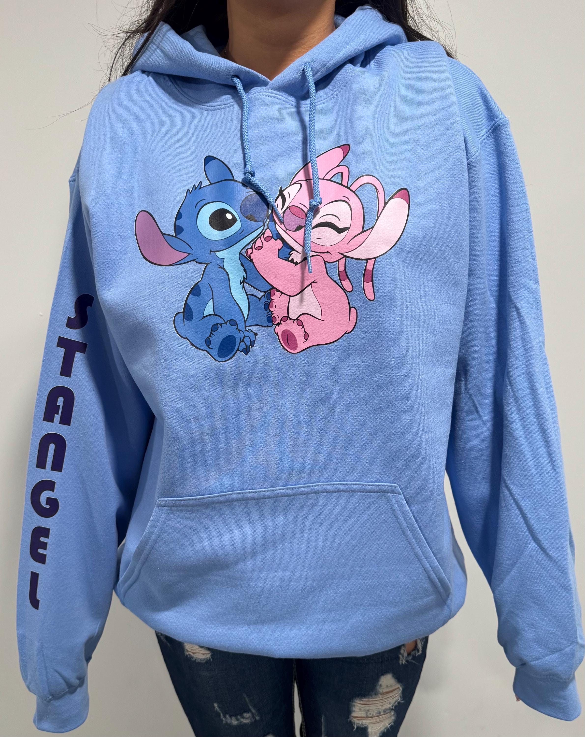 Stitch and Angel Hoodie - Etsy