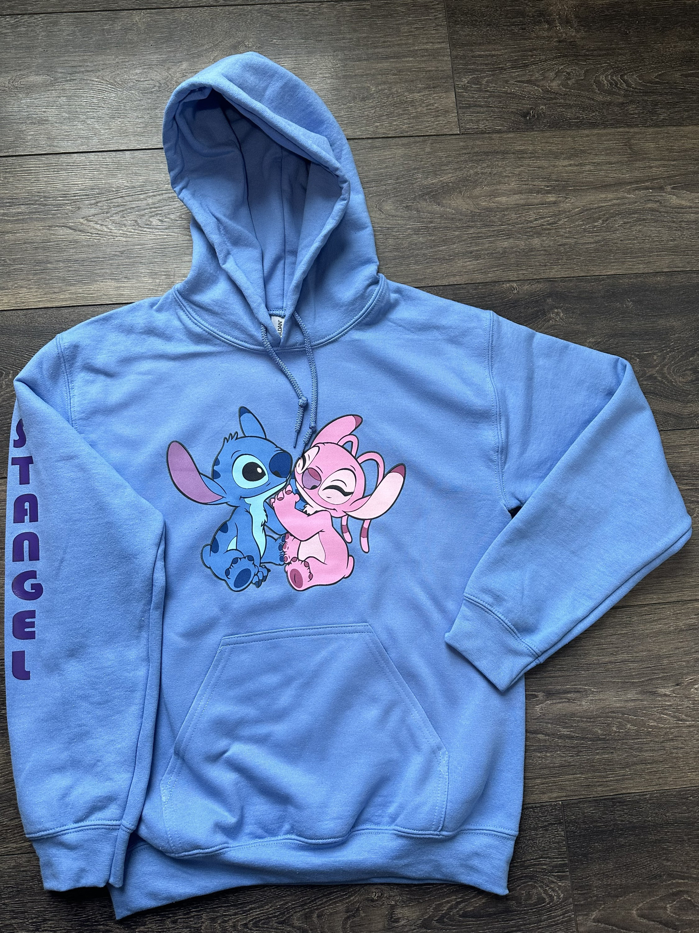 Stitch and Angel Hoodie Etsy