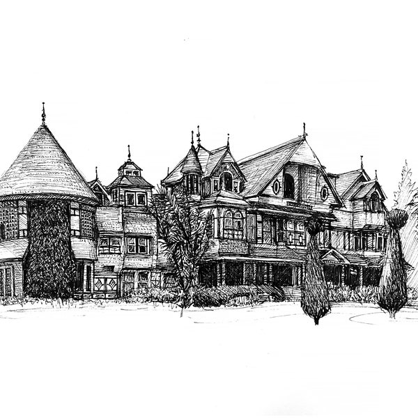 Winchester Mystery House Etsy