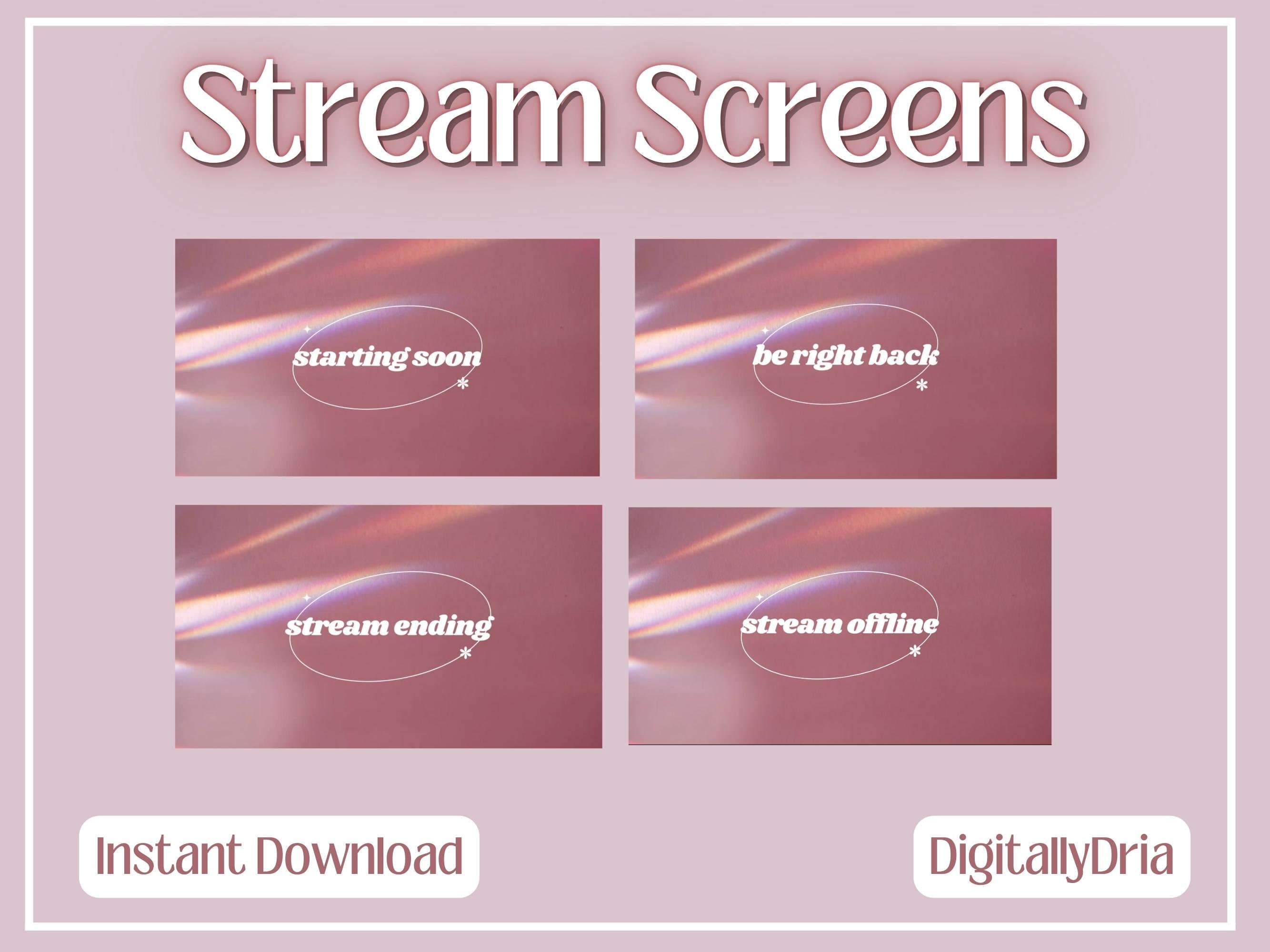 Pink Light Leak Stream Screens 3 Animated 1 Static Twitch, Youtube, Etc. - Etsy