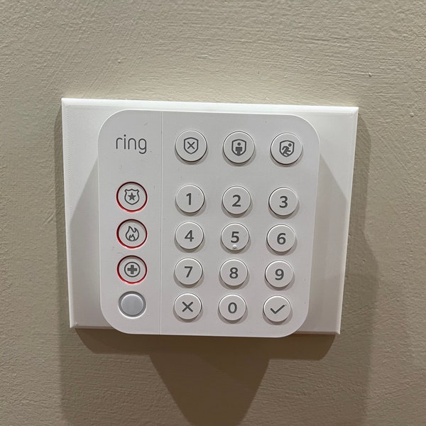 3D Printed Ring Alarm Keypad (2nd Generation) Wall Mounting Plate