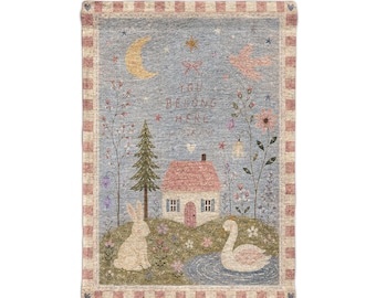 wall tapestry for Girls Nursery wall art Room Decor Cottagecore Nursery Wall Hanging Storybook Kids Room Decor