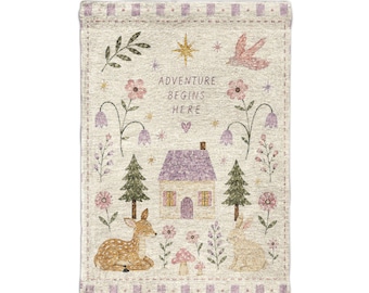 Girls Nursery wall art Room Decor Wall tapestry for Cottagecore Nursery Wall Hanging Storybook Kids Room Decor