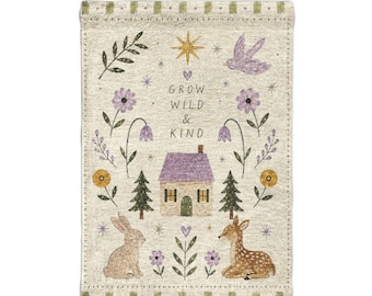 Wall tapestry for Girls Nursery wall art Room Decor Cottagecore Nursery Wall Hanging Storybook Kids Room Decor