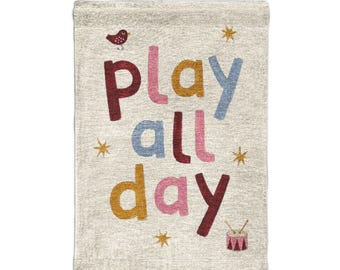 nursery decor European vintage nursery art One More Story woven wall tapestry vintage farmhouse Gift for Baby