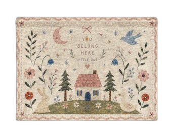 Cottagecore Nursery decor Room Wall Tapestry artwork for girls room decor or playroom decor ideas
