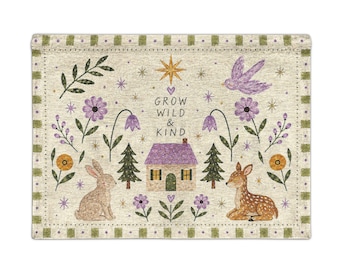 Cottagecore Nursery decor Room Wall Tapestry artwork for girls room decor or playroom decor ideas