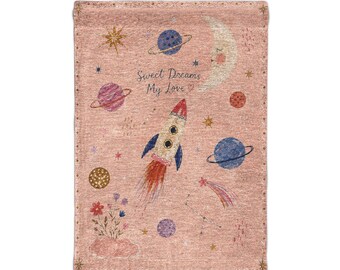 Nursery wall art celestial Room Decor Wall tapestry for girls Nursery Wall Hanging Storybook Kids Room Decor