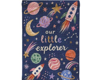 Wall tapestry for celestial Nursery wall art Room Decor Wall Hanging Storybook Kids Room Decor baby shower gift for baby boy