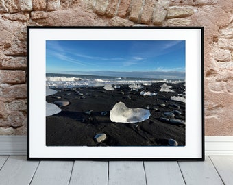 Iceland Diamond Beach Gallery Photo Print