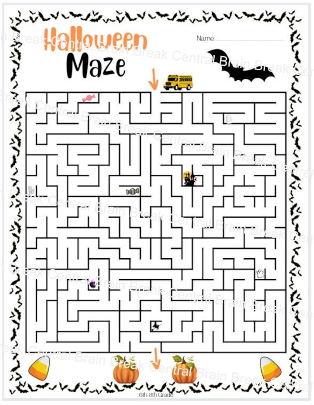 Printable Halloween Mazes