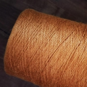 Natural undyed red eri silk (peace silk, ahimsa) yarn