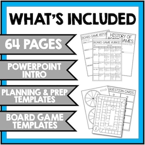 Erstelle ein Brettspiel! Fun Math Projektbasiertes Lernen & Wahrscheinlichkeit Einheit - Homeschool Lehrer Digitale Ressourcen, enthält Vorlagen Rubriken Bild 3