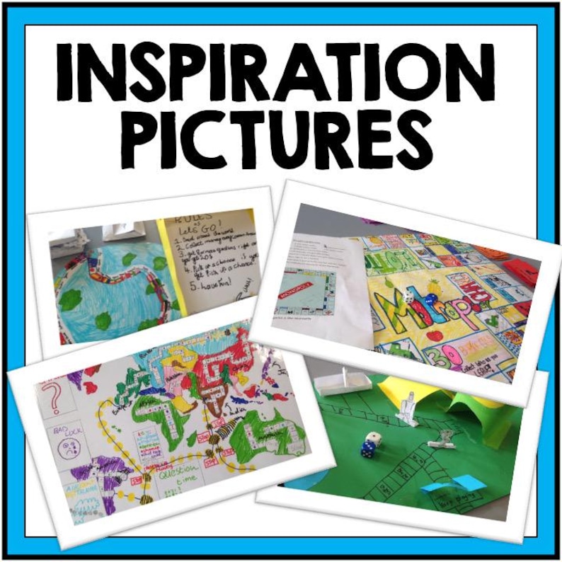 Erstelle ein Brettspiel! Fun Math Projektbasiertes Lernen & Wahrscheinlichkeit Einheit - Homeschool Lehrer Digitale Ressourcen, enthält Vorlagen Rubriken Bild 9