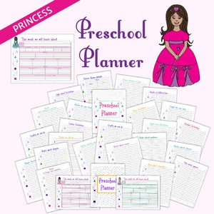 Princess Preschool Planner, Princess Preschool, Preschool Planner, Princess Worksheets, Preschool Lesson Planner