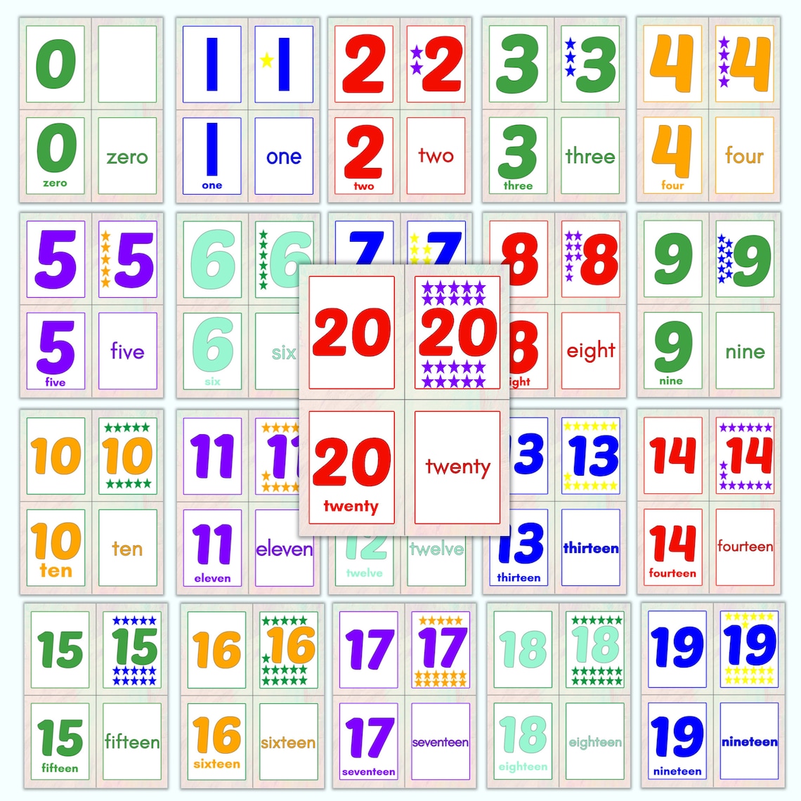 Superhero Number Flashcards Superhero Counting Flashcards - Etsy